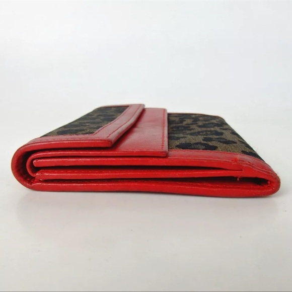 AUTH FENDI Small Wallet Leopard Print - Picture 3 of 5
